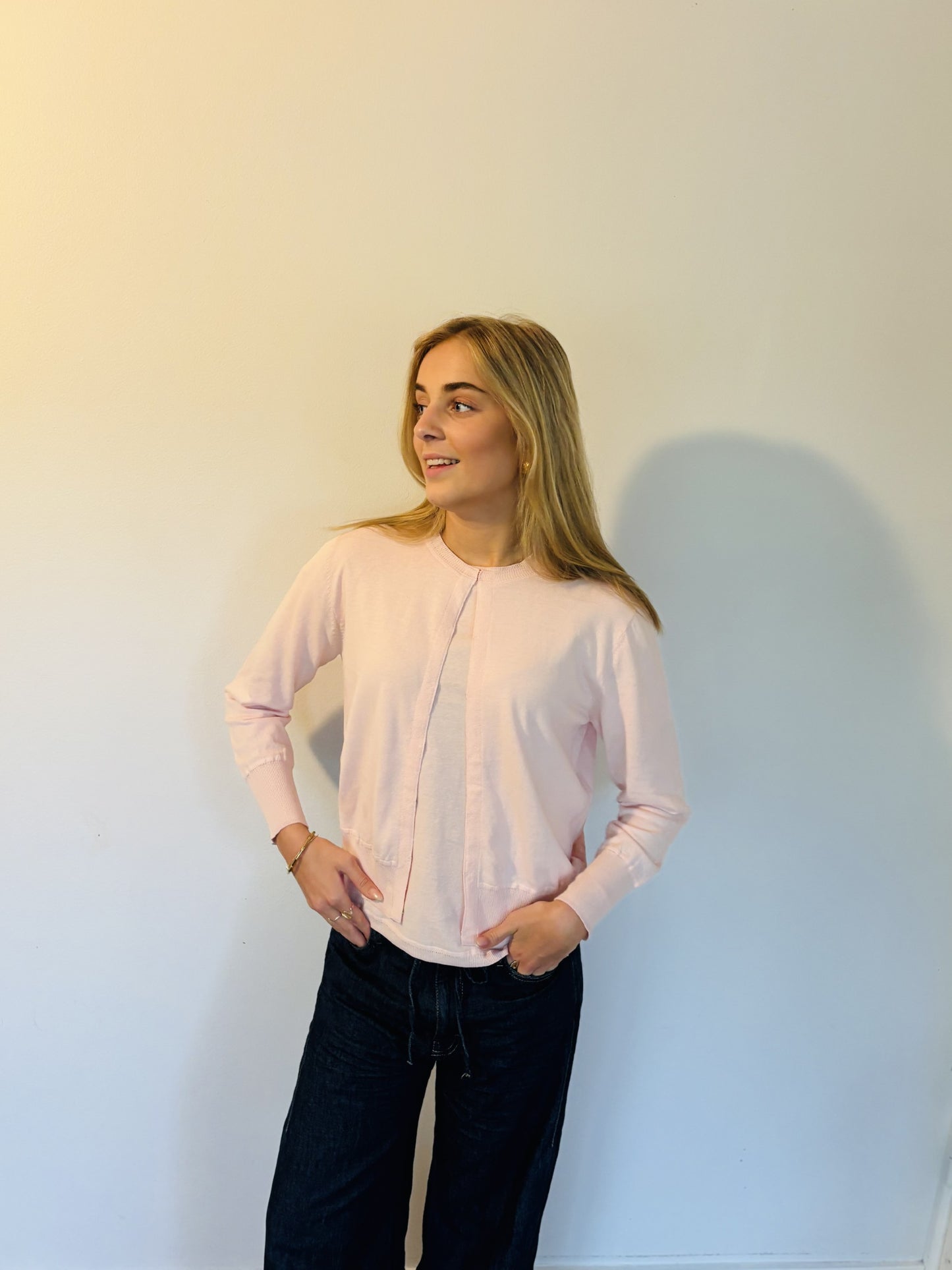 Darley cardigan - Soft pink