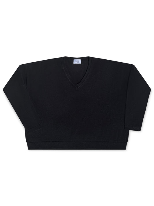 Gean V - 100% cashmere, Black